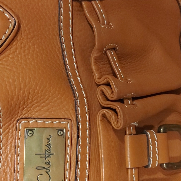 Real Cole Haan leather cognac bag. - Picture 2 of 3